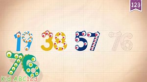 Endless Numbers counting 75 to 80 - Learn 123 Number for Kids