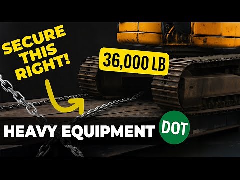 How to Secure a 36,000 lb Excavator | DOT-Compliant Heavy Equipment Securement