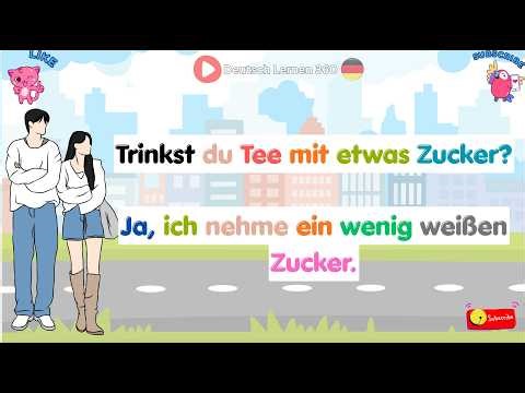 Deutsch lernen für Anfänger - Deutsch lernen A1: 80 Alltagsdialoge (Frau & Mann) |
