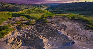 What are mud volcanoes?