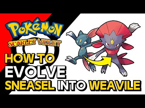 Pokemon Scarlet & Violet - How To Evolve Sneasel Into Weavile | How To Get Weavile