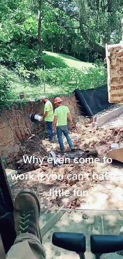 Yeah thats my favorite laborer messing with our forman! #LaceEmUp #OneLoveOneHeart #MoreHappyDenimDance #fyp #operatorlife