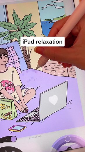 iPad Relaxation: Unwind & De-stress with Lake Coloring App
