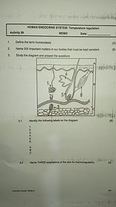 Human Endocrine System: Temperature Regulation1. Define the t... | Filo