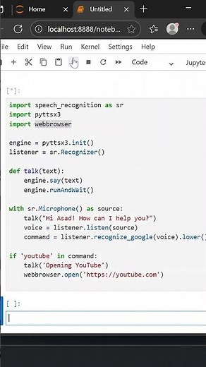 I Built My Own Mini Alexa Using Python | Smart Voice Assistant Project 🤖🐍 #learntocode #coding