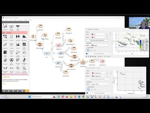 Orange Data Mining – Analyse en composantes principales (ACP)