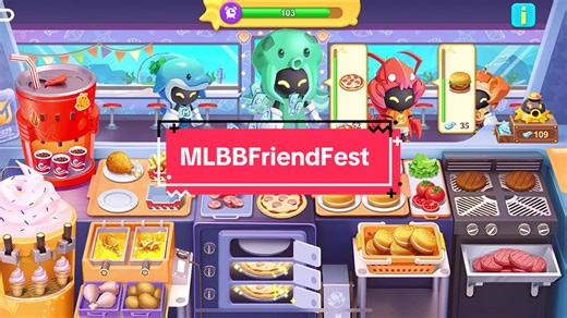 វាយគ្នាសុខៗក្លាយជាចុងភៅ😊 #MLBB #MLBBFriendFest #MLBBxSpongeBob #foryoupage #fyp