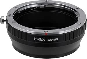 Fotodiox Lens Adapter - Compatible with Canon EF & EF-S Lenses to fit Micro Four Thirds (MFT, M4/3) Mount Mirrorless Cameras