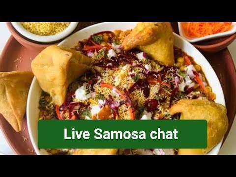 Live banaen Samosa chat Recipe