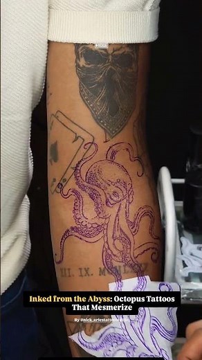 Customised Octopus Tattoo | #tattoodesign #tattooideas