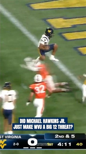 Michael Hawkins Jr. Drops 5 TDs as WVU Upsets No. 25 Virginia 🔥