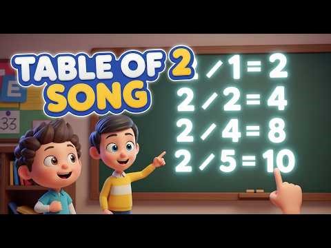 Table of 2 Song 🎵 | Learn Multiplication for Kids | Fun & Easy Math with Brave Little Kids
