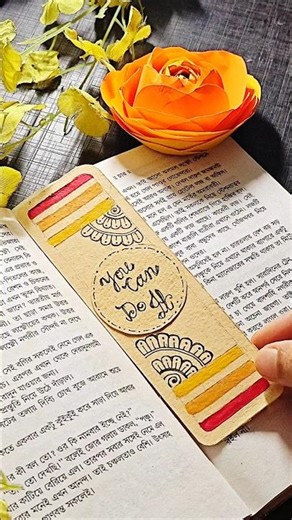 DIY Doodle Bookmark Idea #diy #doodle #bookmark #shorts