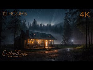 Nebula's Nest | Relaxing Rain & Thunder Sounds Ambience [4K] SLEEP | STUDY | 12 HOURS