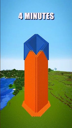 Minecraft Lava & Water Tower Build 🔥💧 | Epic Survival Trick