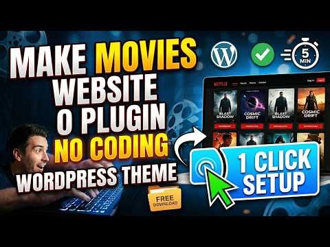 How to Make a Movie Website in 5 Minutes (0 Plugins & No Coding)