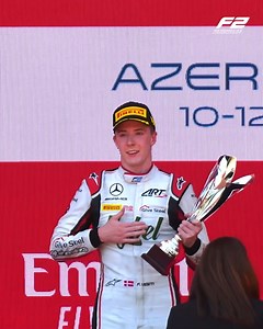 Frederik Vesti battled through the Baku streets to take his first F2 victory last year! 🙌 | FIA Formula 2