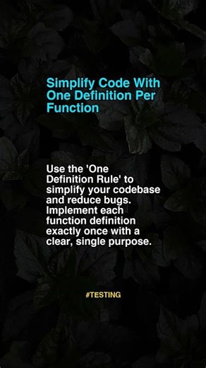 Simplify Code With One Definit