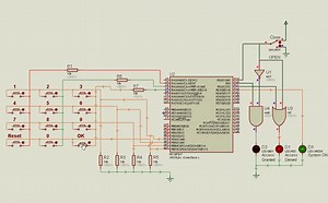 Digital Lock Simulation with Proteus