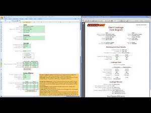 Duct Testing Report Generator Software Overview