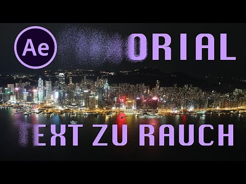 After Effects - Text zu Rauch (Dissolve) Tutorial (deutsch)