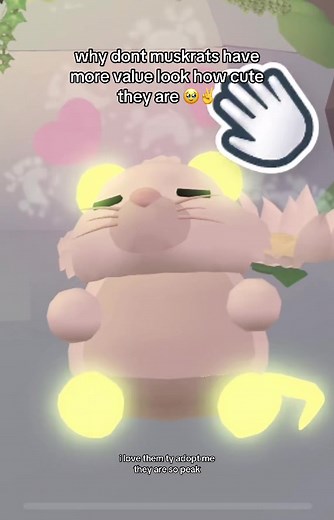 muskrats are genuinely so cutesy -🐤 #silliducky #adoptme #roblox #pet #viral