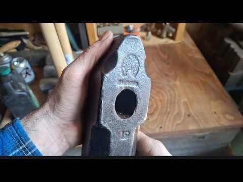 ATHA 12 pound blacksmith's straight pein sledge hammer clean up
