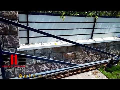 Automatic Sliding Gate Operating with Remote Control and Push Button