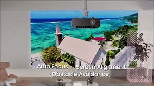 Smart Daylight Projector 2300 ANSI Lumen with WIFI6 Android TV & Auto Focus, 4K Support Home Theater Proyector Indoor Outdoor Movie Gaming Karaoke, Bluetooth 5.2 DSP Speaker Ceiling HDMI/USB/Phone/PC