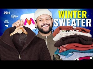 TOP 10 Budget Sweaters for Winter (Men) 2025 — From ₹700–₹2000 | Old Money sweater Myntra haul
