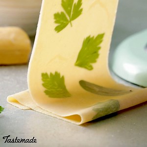 Herb laminated pasta? It's called fashion, Brenda. Look it up. Full Recipe: taste.md/2AEyfoF | Tastemade