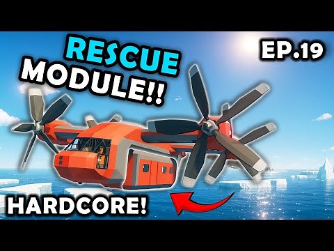BUILDING A RESCUE MODULE!! Stormworks HARDCORE Career Survival [S4E19]