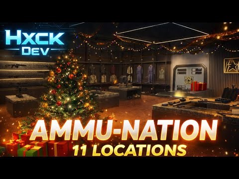 FREE Ammunation Store MLO 🔥 11 Locations | FiveM Ready | Full Interior + Download | GTA 5 Fivem rp