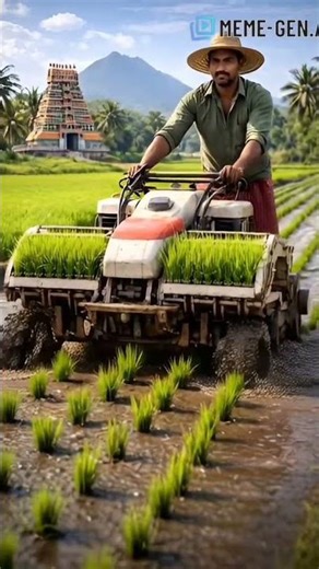 Amazing Rice Planting in India 🇮🇳 | Modern Farming Technology