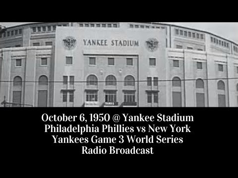 October 6 1950 Philadelphia Phillies At New York Yankees World Series Game 3