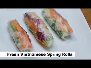 How to Make Fresh Vietnamese Spring Rolls | Summer Rolls | Easy Spring Roll Recipe | Gỏi cuốn