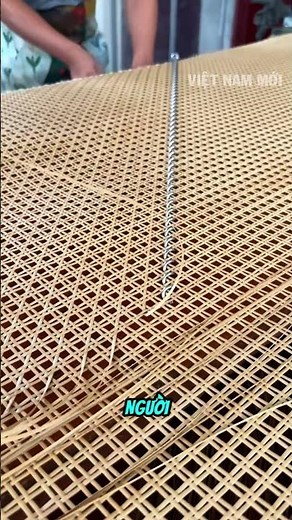 So this is how artisans thread rattan so quickly