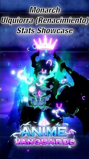 Monarch Ulquiorra (Renacimiento) Stats Showcase | Roblox | Anime Vanguards #roblox #animevanguards