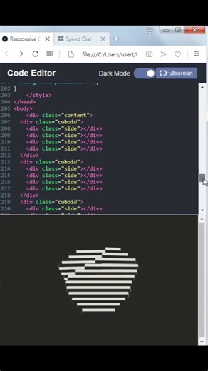 Rotating Shape Loader - CSS #shorts