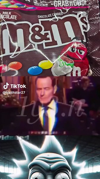 M&M Sigma: Bryan Cranston, Rick Laughing, Patrick Bateman, Joker Grindset