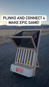 Plinko and connect 4 come together in a future classic yard game: Battle Toss who’s up for this CHALLENGE? #newgame #plinko #connectfour | Tailgating Challenge