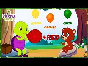 🐢 Toddler Coloring Fun: Learn Colors! | Purple Turtle