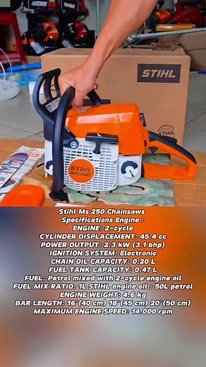 43K views · 488 reactions | Stihl Ms 250 Chainsaws Specifications...