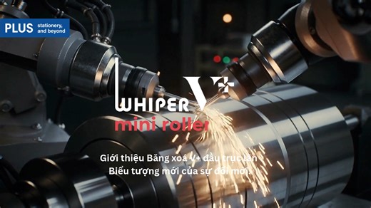Sau lớp vỏ được tinh chỉnh, PLUS tiếp tục hoàn thiện cốt lõi bên trong. Đầu trục Mini Roller — nhỏ hơn, linh hoạt hơn. Để băng xóa không chỉ đi thẳng, mà thích ứng theo từng thao tác của bạn. Một thanh kim loại xuyên qua lõi siêu nhỏ. Mỗi chi tiết lắp ráp đòi hỏi độ chính xác tuyệt đối. Khi cầm trên tay, mọi thứ chỉ còn lại: mượt mà, chính xác, tự nhiên. WHIPER V Mini Roller. PLUS Stationery, and beyond. #PLUSVietnam #MiniRoller #PhabangPLUS #WhiperMiniroller #BangxoaMiniroller | PLUS Stationery