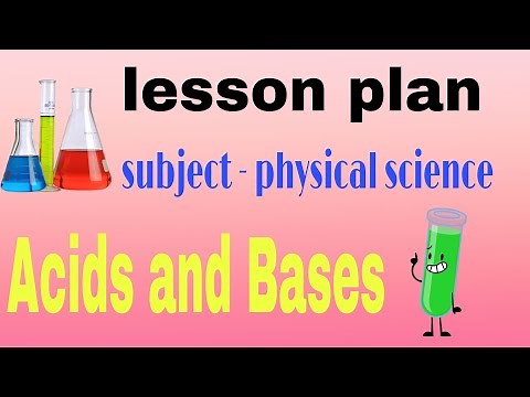 Lesson plan on Acids and bases