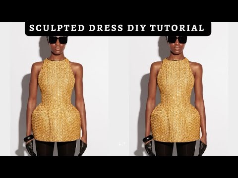 HOW TO MAKE A SCULPTED HOURGLASS DRESS WITH DRAMATIC HIPS | + Contour Pattern Tutorial