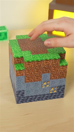 Magnetic Minecraft Blocks / Big Tree #minecraft #minecraftbuilding #magnet #minecraftshorts