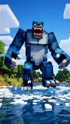 Câu cá bị yêu vật troll #funny #minecraft