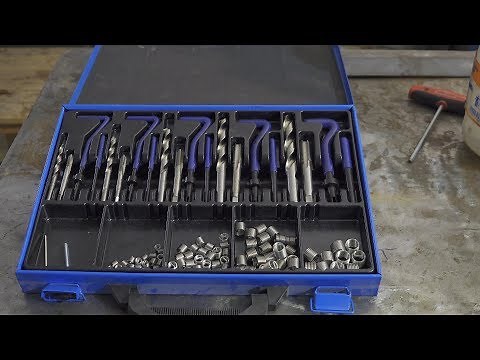 Repair a defective thread with a helicoil (4K)