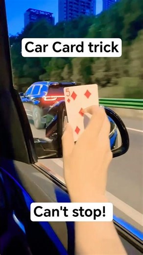 Car Card Trick – Level 3 🚗🌀#CarCardTrick #Trend #fun #drive #spin